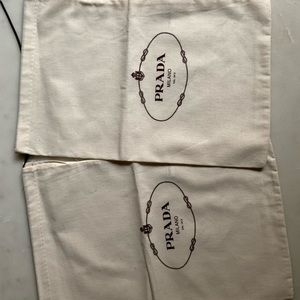Pair of brand new Prada dust bags